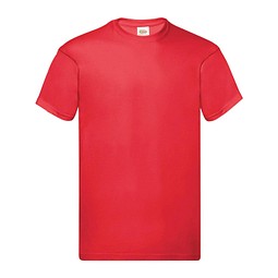 FRUIT OF THE LOOM® Unisex T-Shirt Original T, rot, M